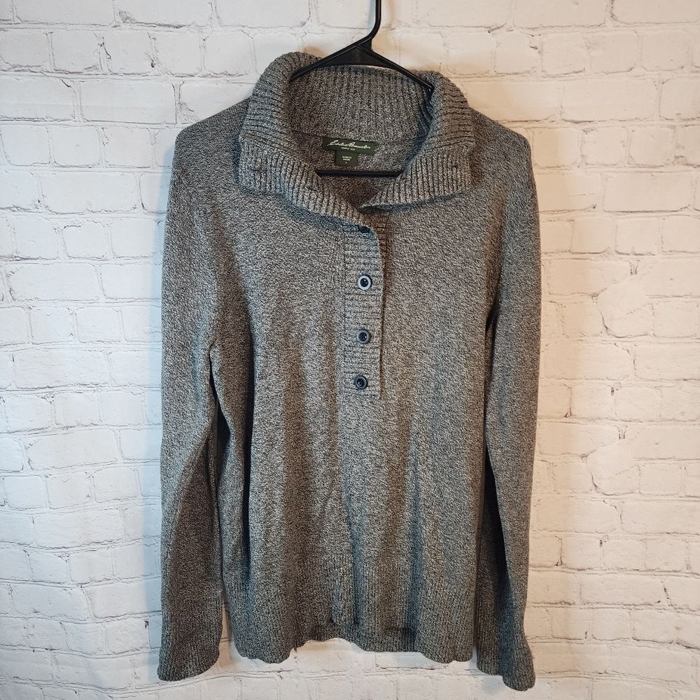 Men's Eddie Bauer button-up sweater, size Large